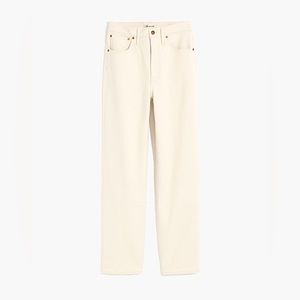 Madewell Plus The Perfect Vintage Straight Leg Jean in Canvas White